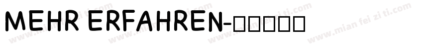 MEHR ERFAHREN字体转换